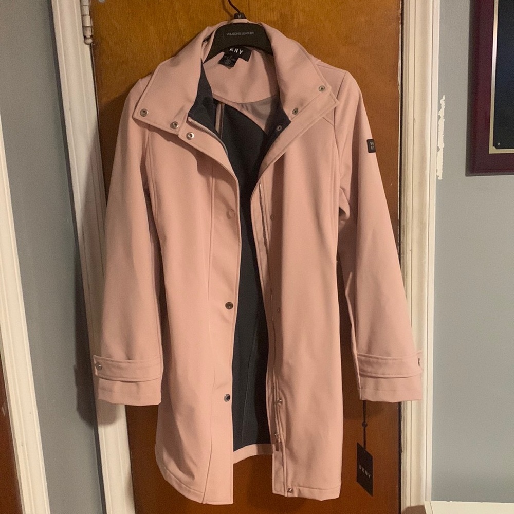DKNY Light Pink Trench Coat